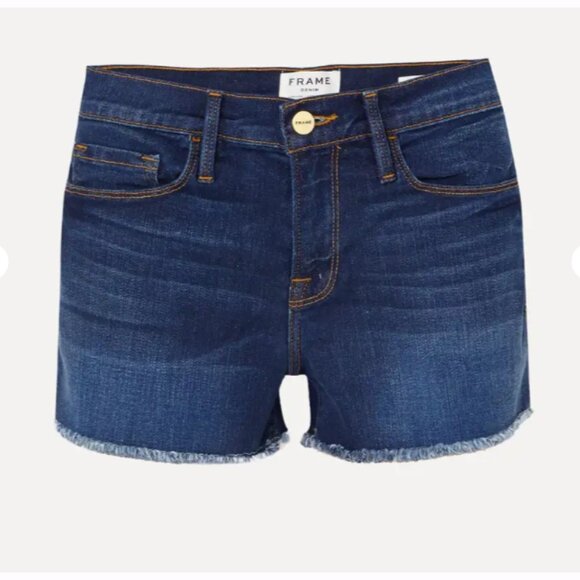 Frame Le Cutoff Women's Denim Shorts Frayed Hem Size 29 Williams Wash - Picture 1 of 10